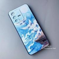 ราคา เคส VIVO V29 5G V27 V27e V23e V25e V15Pro Y33T กล้องบางพิเศษ3D ด้าน Relief กันกระแทกป้องกันเคสใส่โทรศัพท์ LuckyCat Kanagawave WhiteCrane X80X90X70 (19768535703)