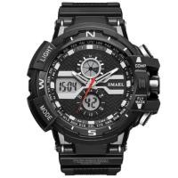 ราคา SMAEL นาฬิกาข้อมือผู้ชาย Sport Analog Digital LED แท้ 100 กันน้ำ รุ่น SM1376B พร้อมกล่องเหล็กเท่ห์ๆ (333474441)