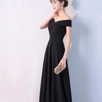 ราคา Spring Women Red Evening Party Dresses short Sleeve V Neck Fit And Flare Long Maxi Summer Dress Lady Prom Gown Robe Longue Femme (11738075808)