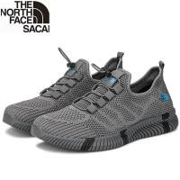 ราคา NORTH FACE รองเท้าเดินป่าของผู้ชายกลางแจ้งรองเท้าลุยน้ำ Beache รองเท้า Hollow Out (8021842364)