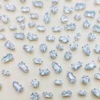 ราคา 50ชิ้น ถุงคุณภาพทอง Silver Sparkle Mini Flatback เพชรสำหรับตกแต่งเล็บตาม้าน้ำ Drop Shaped Designer Charms (21170355664)