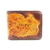 ราคา Wallet กระเป๋าหนังแท้ตอกลาย กระเป๋าสตางค์หนังแท้ กระเป๋าเงิน หนังแท้100 D004 (7208268536)