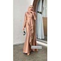 ราคา ชุดเดรสมุสลิม รุ่นริต้า เนื้อผ้าซาร่า เดรสออกงาน เดรสสวย ชุดเดรสใส่ไปงานแต่ง ชุดนิกะห์ เดรสธีมเพื่อนเจ้าสาว ชุดใส่รายอ แฟชั่นมุสลิม (19760334259)