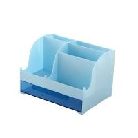 ราคา กล่องเก็บของตั้งโต๊ะที่ใส่ปากกาเครื่องเขียนเครื่องสำอางที่เก็บลิปสติกพร้อมลิ้นชักความจุขนาดใหญ่ออฟฟิศบ้าน (21358857950)