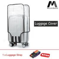 ราคา MicroBang Luggage Cover Anti Dust Suitcase Protector Stretchable Luggage Protector Clear PVC Suitcase Cover Wear Resistant Luggage Cases Cover for 20 24 28inch (2121226346)