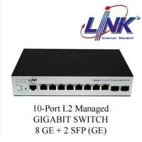 ราคา LINK 10 Port L2 Managed GIGABIT SWITCH 8 GE 2 SFP GE Model PG 4010 (21014663899)