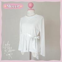 ราคา เสื้อยืดแขนยาว รุ่นผูกริบบิ้น ผ้าร่อง Meeer Lady Ribbon (19615915150)