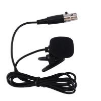 ราคา Professional Lavalier Lapel Tie Clip Condenser Microphone 4Pin Mic for Shure Bodypack 4 Pin XLR (19524022742)