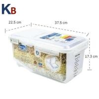 ราคา กล่องข้าวสาร ถังเก็บข้าวสาร พร้อมล้อเลื่อนและถ้วยตวง Super Lock กล่องเก็บข้าวสาร กล่องใส่ข้าวสาร B2 (19551159517)