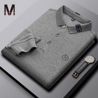 ราคา Spot เสื้อยืดแขนยาวคอปกสำหรับผู้ชายเสื้อโปโลพิมพ์ลายแบบลำลองเสื้อผ้าแขนยาวแบบปัก (10522081204)