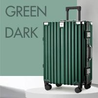 ราคา กระเป๋าเดินทางล้อลาก โครงอะลูมิเนียม Premium Frame Aluminium เฟรมสีดำ วัสดุPC กระเป๋าเดินทาง ระบบล็อคมาตราฐาน มีที่ห้อยสัมภาระด้านหน้า M202 (19672694932)