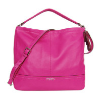 ราคา กระเป๋าสะพาย COACH แท้ กระเป๋าหนังแท้ หนังนิ่ม ใบใหญ่ มีสายยาว ใช้งานสะดวก COACH 23293 PARK LEATHER HOBO Magenta (21336869608)