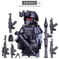 ราคา Compatible with LEGO building blocks for boys to assemble heavy duty special forces mannequin weapons explosion proof military SWAT toy mini dolls (20630078155)