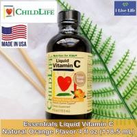ราคา 45 Sale EXP 02 24 วิตามินซี แบบน้ำ สำหรับเด็ก 6 เดือน รสส้ม Essentials Liquid Vitamin C Natural Orange Flavor 118 5mL ChildLife 1 Best Seller ใน USA รสส้ม (21202781967)