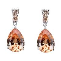 ราคา Honnyzia Shop WomenS Teardrop Clear Drop Dangle Natural Gemstone Stud Drop Dangle Earrings 925 Sterling Silver Wedding Jewelry Gemstone (19642738991)