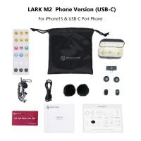 ราคา Hollyland LARK M2 ไมโครโฟนไร้สาย ไมค์ไวเลสสําหรับ โทรศัพท์ Android ไอโฟน ไมค์ติดกล้อง ไมค์ไร้สายไลฟ์สด ไมค์ติดเสื้อ (21380283152)