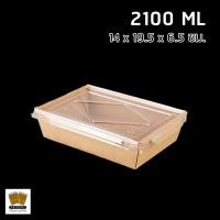 ราคา กล่องกระดาษ กล่องกระดาษใส่อาหาร กล่องข้าวกระดาษ กล่องไฮบริด กล่องกระดาษคราฟท์ ฝาใส 20 ชิ้น แพค Packingthailand (9037229997)