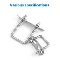 ราคา 304 stainless steel square clamp U clamp U bolt right angle screw U clamp square clamp clamp square clamp (20285699196)