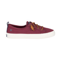 ราคา Sperry รุ่น Crest Vibe Linen รองเท้าผ้าใบ ผู้หญิง สี Wine STS84551 (19042345836)