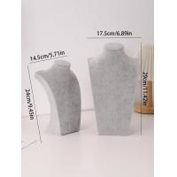 ราคา หุ่นโชว์จี้สร้อยกำมะหยี่ลินินแบบโซ่ห้อยคอเครื่องประดับที่วางชั้นวางสร้อยคอหุ่นโชว์จี้ (21170689413)