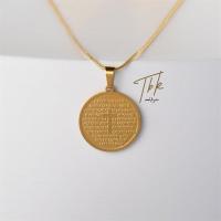 ราคา TBK 18K Gold Cross Pendant Necklace For Uni Accessories Hypoallergenic 13N (16555454691)