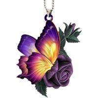 ราคา CHUAN ลายดอกทานตะวัน จี้ไม้กางเขนผีเสื้อ ผีเสื้อสีดำ ของตกแต่งแขวน จี้ตกแต่งภายในรถยนต์ อุปกรณ์เสริมกระจกมองหลัง สีสันสดใส เครื่องประดับกระจกมองหลังรถยนต์ จี้ตกแต่งต้นคริสต์มาส (21278160679)