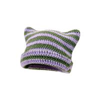 ราคา Meek Fantisia หมวกถักสำหรับผู้ใหญ่หมวกปีกหมวกถักบีนนี่สบายหมวกฤดูหนาวลายทางมีหูน่ารักคิตตี้กันลมกันลื่นน้อยกว่า (20076493429)