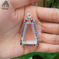 ราคา กรอบพระผงสุพรรณ กรอบพระเงินผสมลงยา กว้าง2 0 สูง3 0ซม ขนาดจอกระจก (19859890164)