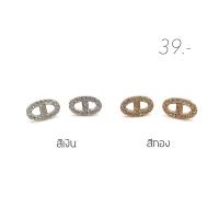 ราคา 5 ต่างหูแบรนด์สีเงินและสีทอง พร้อมแป้นโลหะทรงจุกน้ำเต้าทุกคู่ สินค้าพร้อมส่ง (20204746504)