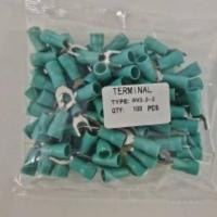 ราคา SV3 5 4S 5S 6S หางปลาหุ้มแฉก ดำ เขียว เข้าสาย 4mm² AWG 12 10 แพ็คละ 100ชิ้น (8942937477)