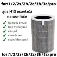 ราคา มี RFID Xiaomi Mi Air Purifier Filter ไส้กรองเครื่องฟอกอากาศ สำหรับXiaomi Mi Air Purifier 1 2 2S 2H 3H 3C Pro แผ่นกรองอากาศ hepa carbon กันฝุ่น PM 2 5 ของแท้ (21071744456)