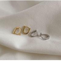 ราคา littlegirl gifts Simple T Shaped ต่างหูห่วงเงินแท้รูปเกือกม้า silver Gold (7106974374)