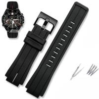 ราคา 24x16 มม สายนาฬิกาซิลิโคนดัดแปลงทดแทน Casio EDIFICE ครบรอบ 20 ปี Honda 5618 ECB 10HR 1APR สายนาฬิกากีฬากลางแจ้ง (19670407062)
