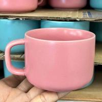 ราคา แก้วกาแฟ สีฟ้า และ สีชมพู แก้วกาแฟเซรามิค แก้วชา แก้วนม แก้วเซรามิก แก้วกาแฟราคาถูก สวยงาม เนื้อเซรามิคหนา ใช้งานดี (21147747294)