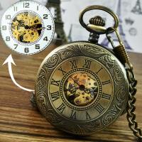 ราคา นาฬิกาพกเครื่องจักรแนววินเทจไขลานอัตโนมัติแบบฝาพับสำหรับนักเรียนชายและหญิงสามารถใส่รูปถ่ายได้แบบโบราณสำหรับผู้หญิงไขลานเรืองแสงแบบเก่า (16933584445)