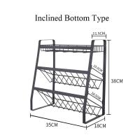 ราคา Metal Seasoning Condiment Spice Racks Three layers Kitchen Canisters Jars Storage Organizers Holder (19277055166)