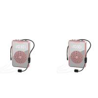 ราคา 2X Portable for Teachers with Microphone HeadsetRechargeable Speaker for TrainingTour GuideClassroom (20513519674)