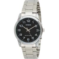 ราคา Casio MTP V001D 1B Mens Standard Stainless Steel Easy Reader Black Dial Watch (16938474651)