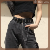 ราคา เข็มขัดผู้หญิงแสงไฟอบอุ่นหนัง PU แบบกลัดเข็มขัดสไตล์พังก์วินด์กางเกงยีนส์แฟชั่นผู้หญิงฟรีไซส์เข็มขัดแบบห่วงสำหรับกางเกงคาดเอว (19982505622)