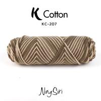 ราคา ไหมพรม คอตตอนเกาหลี NingSiri K Cotton สีเหลือบ คอตตอนนมเส้นใหญ่ Milk Cotton (16570144030)