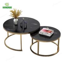ราคา HANGROO H333 โต๊ะลายหินอ่อน ซ้อน2ชั้น โต๊ะกลมห้องรับแขก โต๊ะกาแฟ โต๊ะทรงกลม โต๊ะในห้องรับแขก โต๊ะคาเฟ่ (17137855948)