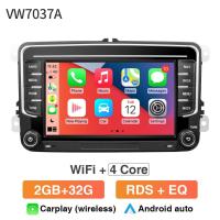 ราคา Grandnavi 2 DIN วิทยุติดรถยนต์ GPS แอนดรอยด์สำหรับ vw Volkswagen Skoda Octavia Golf 5 6 Touran Passat B6 POLO Jetta เครื่องเล่นวิทยุ2Din (21170194044)