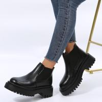 ราคา OhBlablaShoes NEW พร้อมส่ง รองเท้าบูท ข้อต่ำ เรียบๆ ไซส์ 38 42 สี ดำด้าน (20839164416)