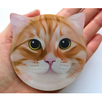 ราคา พร้อมส่ง ที่รองแก้วน้องแมว แผ่นหินรองแก้ว หินรองแก้ว ที่รองแก้ว จานรองแก้ว น้องแมว ทำความสะอาดง่าย (19324980233)