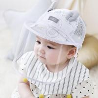 ราคา 0 3 Years Newborn Baby Kids Hat with Face Shield Summer Net Cap Detachable Removable Face Shield Anti Dust (16486273895)