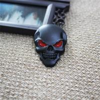 ราคา WENSH กระโหลกโครงกระดูก สติ๊กเกอร์โลหะรูปหัวกะโหลกติดรถยนต์3D สังกะสีอัลลอยด์ โลหะ3D ตราสัญลักษณ์หัวกะโหลกโลหะสำหรับ3D สติกเกอร์สัญลักษณ์รถ ติดตั้งง่ายๆ รูปลอกรถโครงกระดูกกะโหลกศีรษะ มอเตอร์ไซต์ (2051