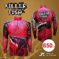 ราคา แถมผ้าบัพ เสื้อตกปลา JK Thailand เสื้อกันยูวี สำหรับกีฬากิจกรรมกลางแจ้ง ลาย Killer Fish รังสี UV 80 แห้งเร็ว บริการเก็บเงินปลายทาง สำหรับคุณ (16215685575)