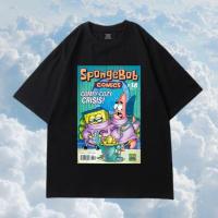 ราคา เสื้อยืดคอกลม เสื้อยืด พิมพ์ลาย SPONGEBOB S 5XL (21052682668)