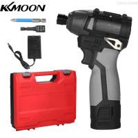 ราคา KKmoon ชุดไขควงไฟฟ้าชาร์จแบบไร้สายชุดไขควงไฟฟ้า DIY 18V แบบไร้แปรงถ่านแรงบิด With3450RPM เร็วและ140Nm พร้อมบิตเคสพกพาเหมาะสำหรับใช้ในบ้านชุดเครื่องมือซ่อมแซมแบบ DIY (20911821879)