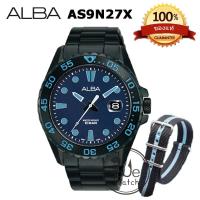 ราคา ALBA Quartz รุ่น AS9N17X AS9N19X AS9N23X AS9N25X AS9N27X AS9N29X นาฬิกาชาย เรือนและสาย Stanless แถมสายนาโต้ ประกัน 1ปี (18993755570)